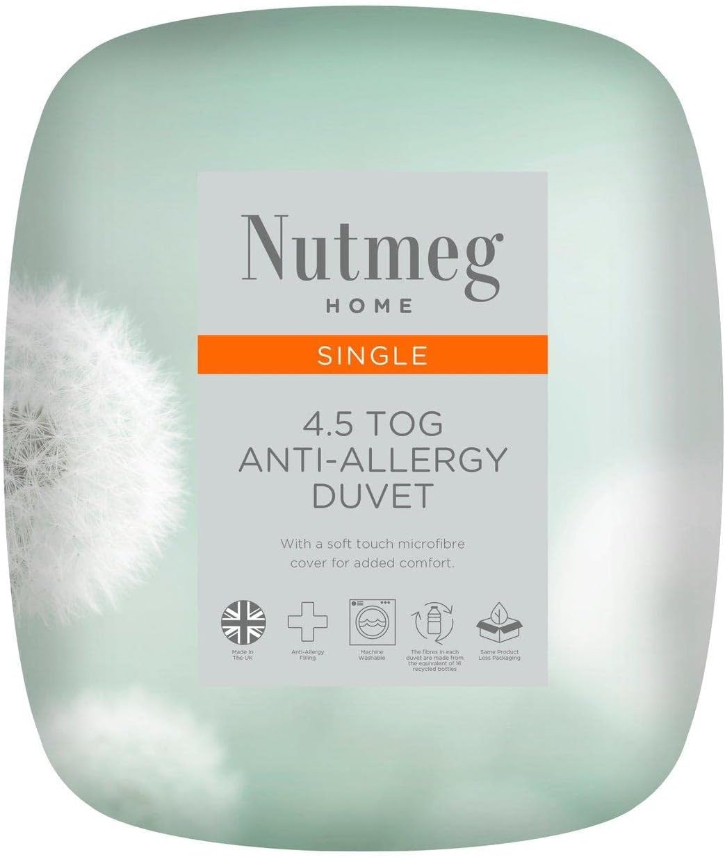 MORRISONS Nutmeg Home Anti-Allergy 4.5 Tog Duvet