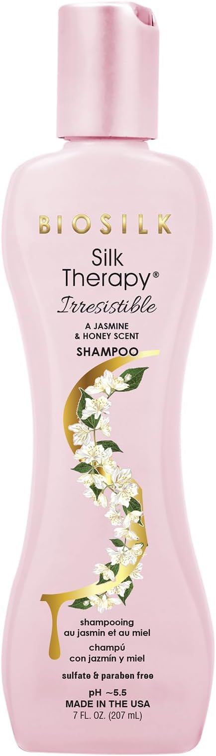 Irresistible Shampoo, Cleanses & Conditions Frizzy Hair, Jasmine & Honey Scent, Silk Proteins & Botanical Extracts, Sulfate-Free, Paraben-Free, Cruelty-Free, 7 Oz