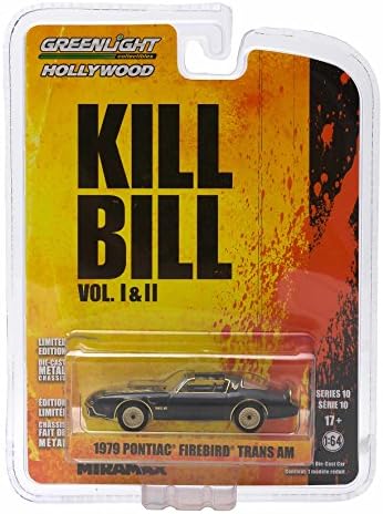 1979 PONTIAC FIREBIRD TRANS AM from the classic film KILL BILL Greenlight Collectibles 1:64 Scale GL Hollywood Series 10 Die Cast Vehicle