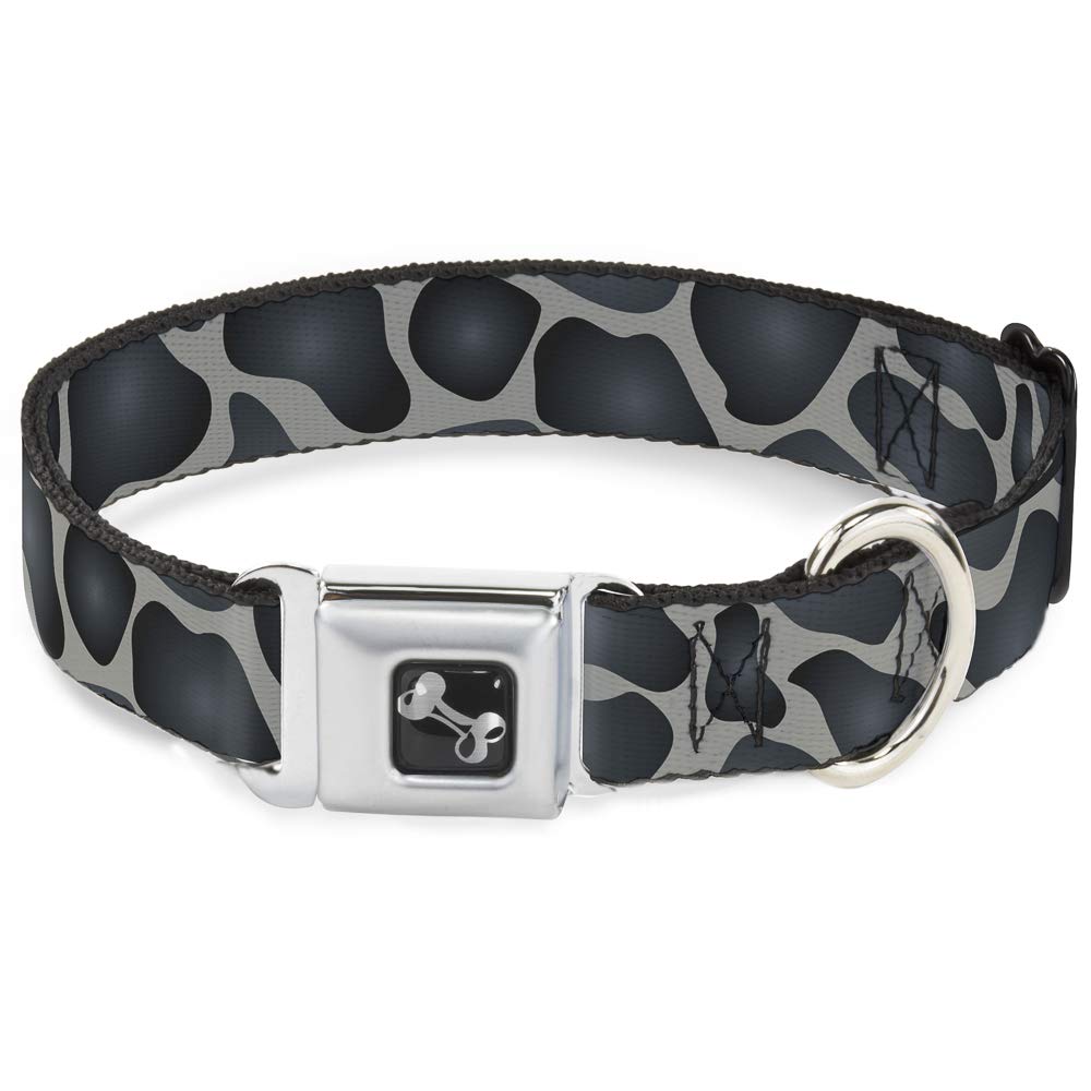 Collier de chien Buckle Down girafe gris résistant pour grand chien qui tire en laisse