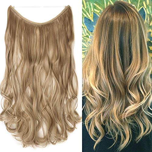 Preisvergleich Produktbild Haar Extensions Gewellt mit Draht wie Echthaar