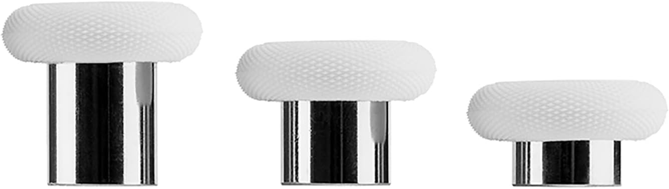 GuliKit KK Ring Thumbstick Kit, 3 Pair of Joystick Replacement Magnetic Analog Thumbstick Swap Set Stick Cap for Kingkong 2 & 2 pro Controller - White