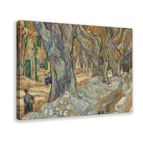 Poster Van Gogh The Large Plane Trees déco chambre toile 50x75 cm