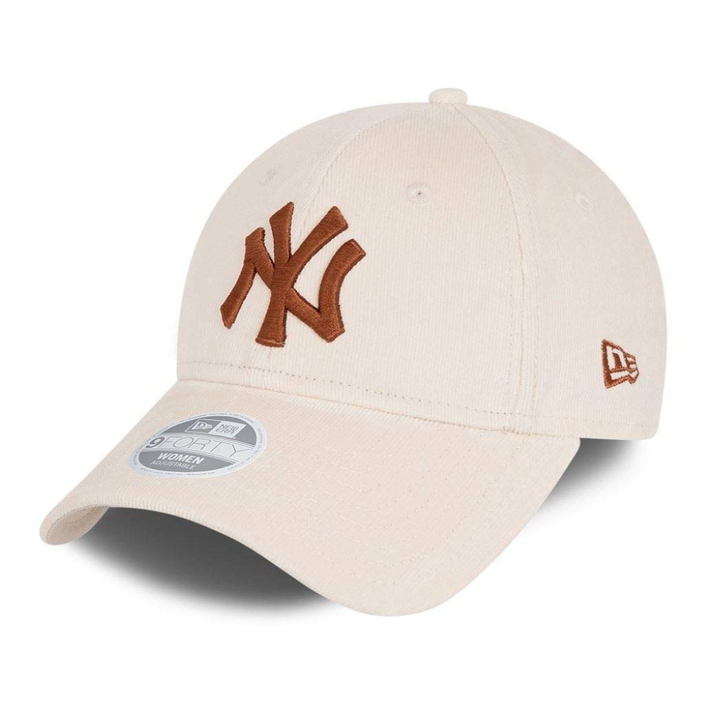 New Era New York Yankees Cap MLB Basecap Cord Kappe Baseball Damen Beige - One-Size โ image 1