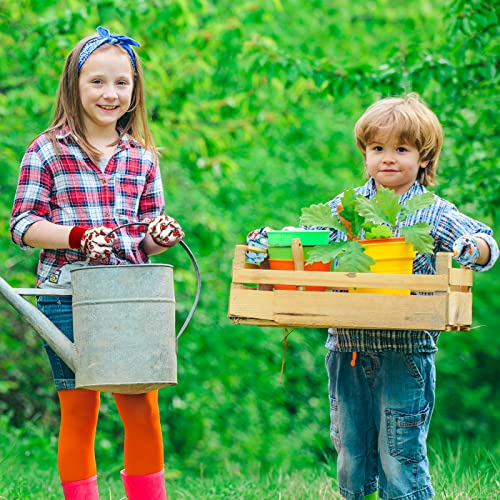 6 Pairs Kids Gardening Gloves Children Yard Work Gloves Soft Safety Non Slip Yard Outdoor Playing Toddler Work Gloves Suit (S) #TOP3