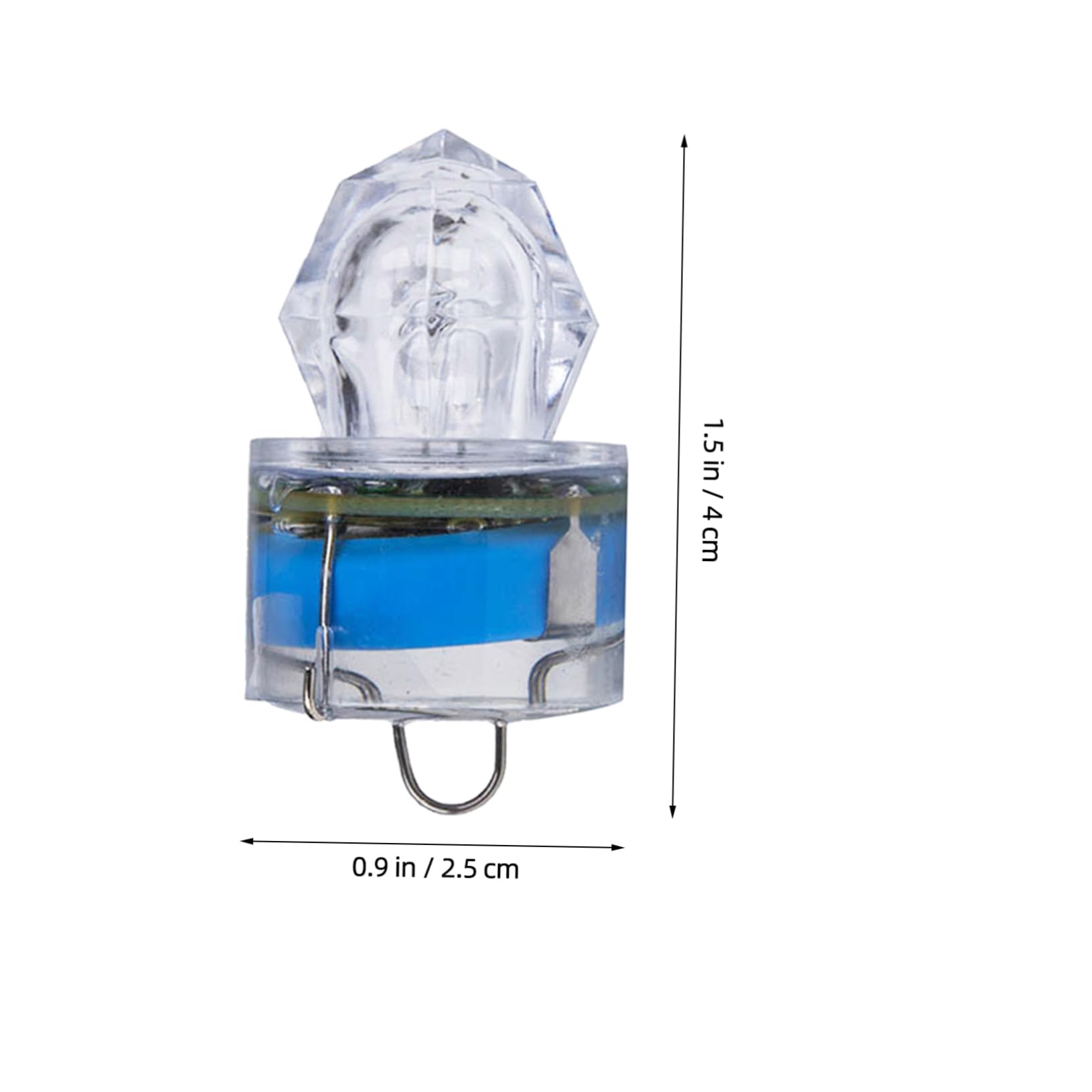 Toddmomy 2pcs Submersible Aquarium Light Green Night Fishing Light for Attracting Bait Fish Waterproof Led Fishing Lamp Random Color