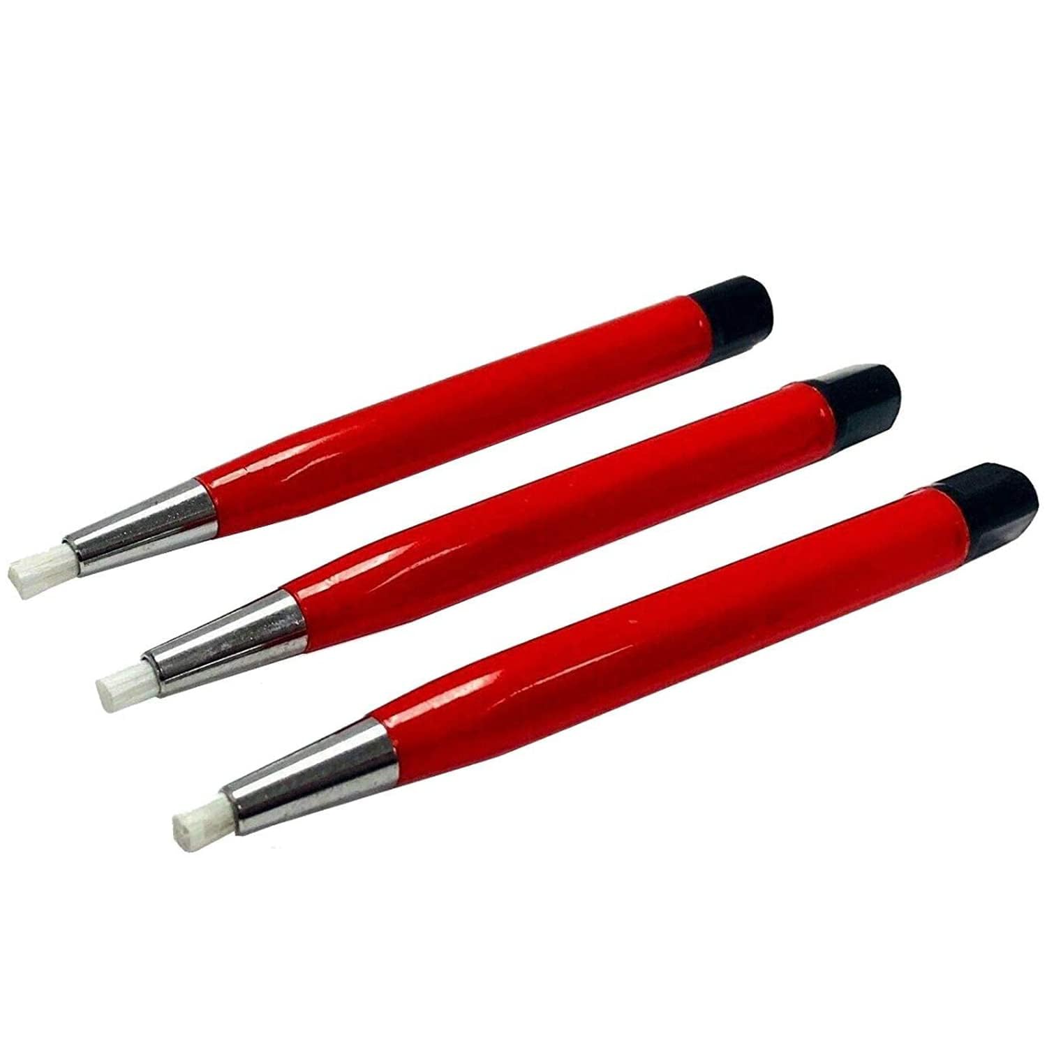 Fiberglass Scratch Brush Pen 3 Piece Set Jewelry Watch Coin Cleaning Electronic Applications Removing Rust and Corrosion