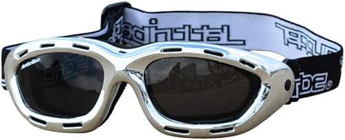 Jettribe Gafas clásicas de marco flotante azul  Lente ventilada con tinte ahumado PWC Jetski Racing