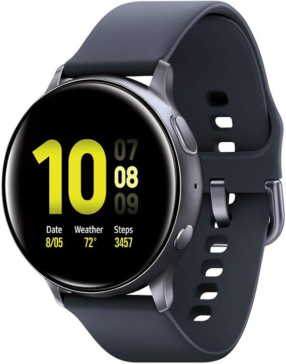 SAMSUNG Galaxy Watch Active 2 (40mm, GPS, Bluetooth) Smart Watch with  Advanced Health Monitoring, Fitness Tracking, and Long Lasting Battery,  Aqua Black (US Version) : Electronics