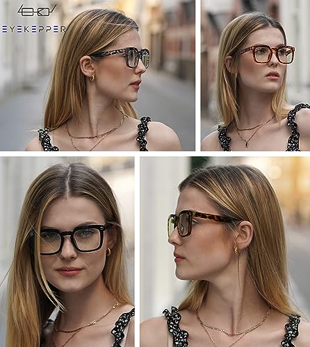 Image of Eyekepper 4-pack Reading Glasses Blue Light Blocking Square Computer Readers Women