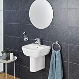 5 Jahre Herstellergarantie Grohe 39325 Euroalpin-Keramik für Waschbecken, Halbsäule