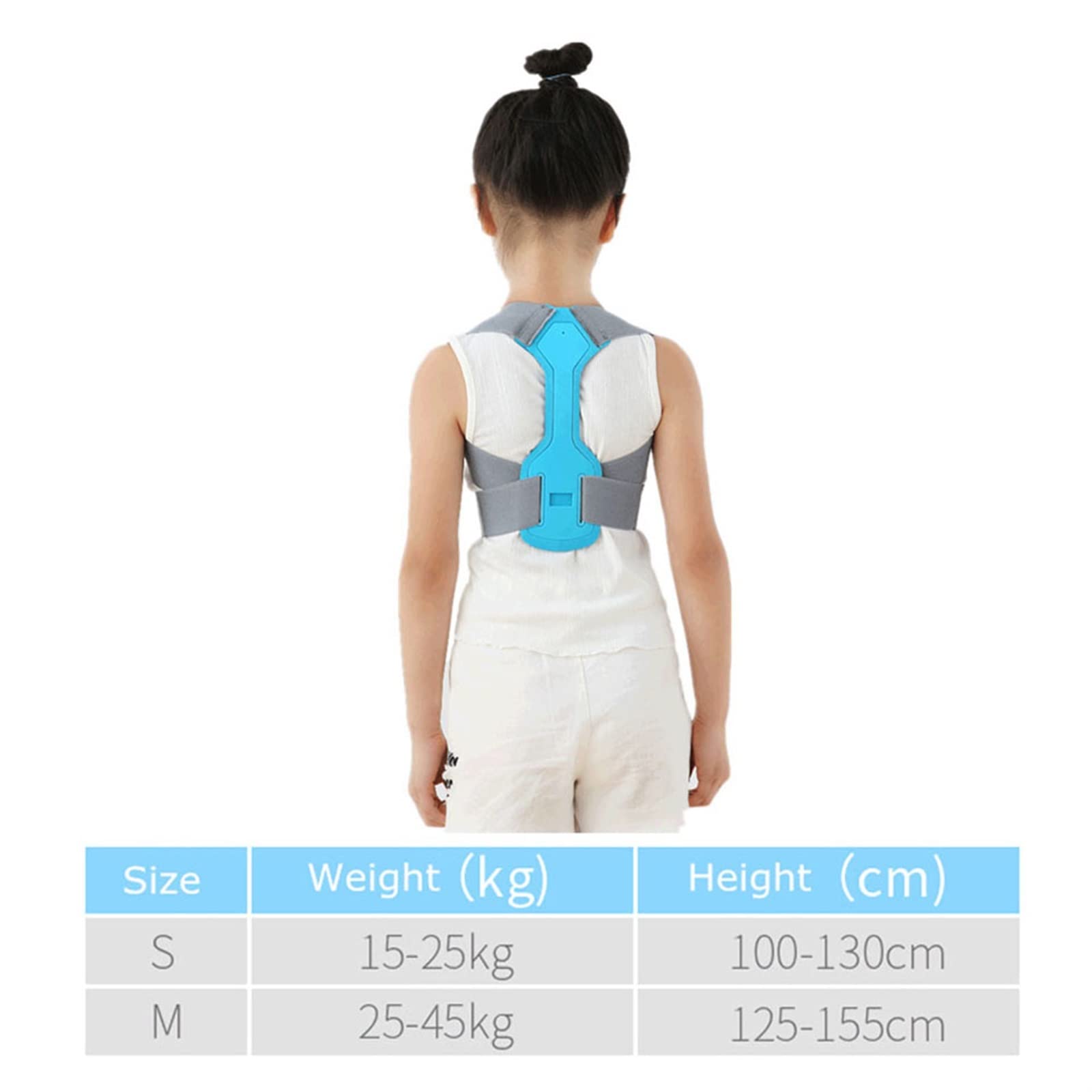 Correttore per la Schiena Bambini Spalla per Bambini Supporto per tutore per la Schiena Supporto per Postura Magnetica Regolabile Supporto Lombare per Colonna vertebrale Cintura per Salute e Relax
