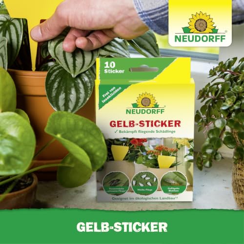 Neudorff Gelbsticker gegen kleine Fliegende Schädlinge wie Trauermücken, insektizid frei, geruchlos, 10 Stück (1er Pack) – Ansicht 5