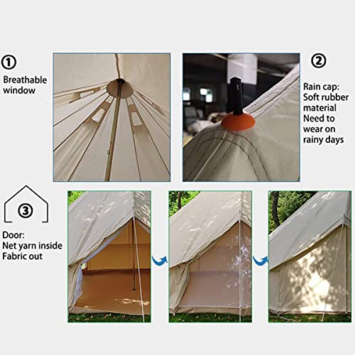 Carpa tipo yurt 8-10 personas camping familiar impermeable miniatura 7
