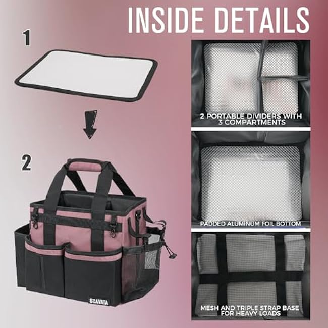 Small Cleaning Caddy Supplies Organizer, LotusPink