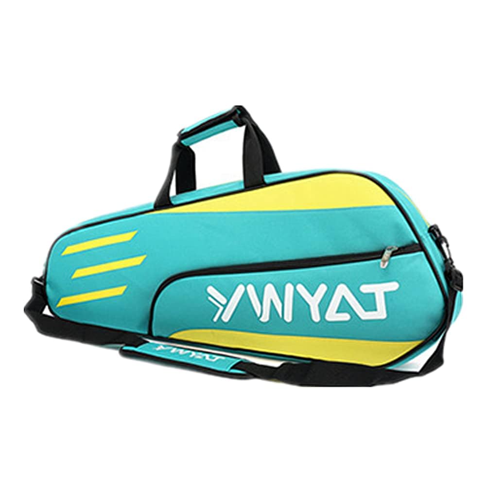 3 Sac De Raquette De Tennis avec BandoulièRe RéGlable Et DéTachable, Sac De Raquette ImperméAble, LéGer Et Spacieux pour Le Tennis Et Le Badminton