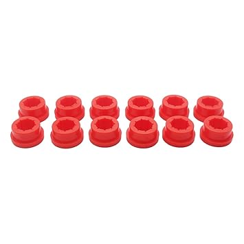 Street27 12pcs Racing Lower Control Arm Rear Camber Kit Replacement Bushings Red