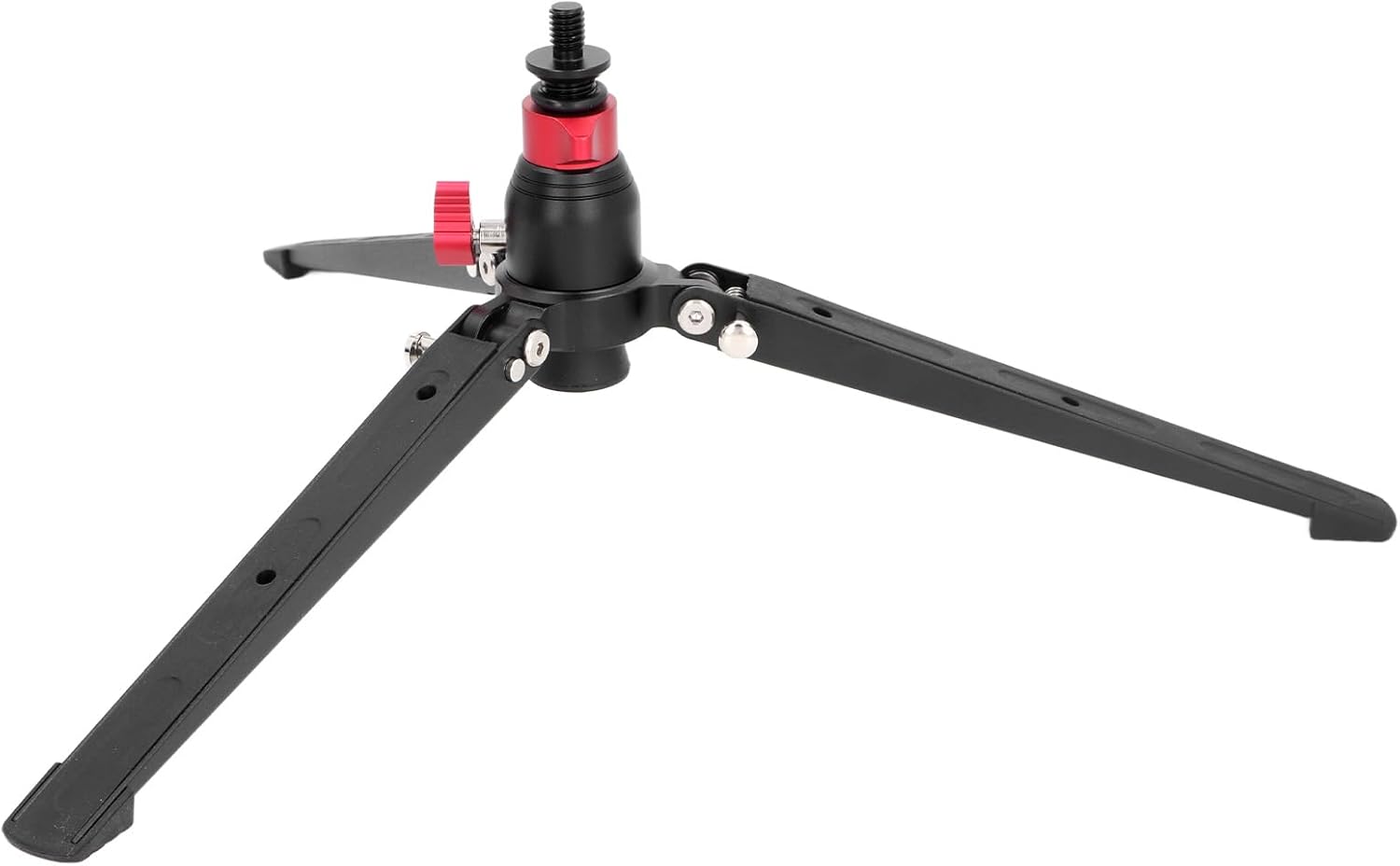 Mini Tripod Desktop Stand, Aluminum Tabletop Tripod with 3/8 Inch Screw Hole, Portable Travel Tripod for DSLR Camera Monopods, Compact Adjustable Support Up to 10kg Load