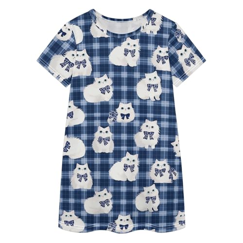 Vestidos casuales de tela natural para niñas que buscan frescura sin roces de 2 a 8 años
