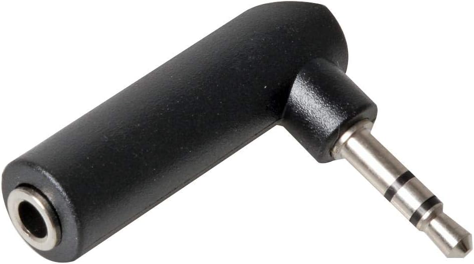 3.5mm Jack to 3.5mm Right Angle Jack Stereo Adaptor