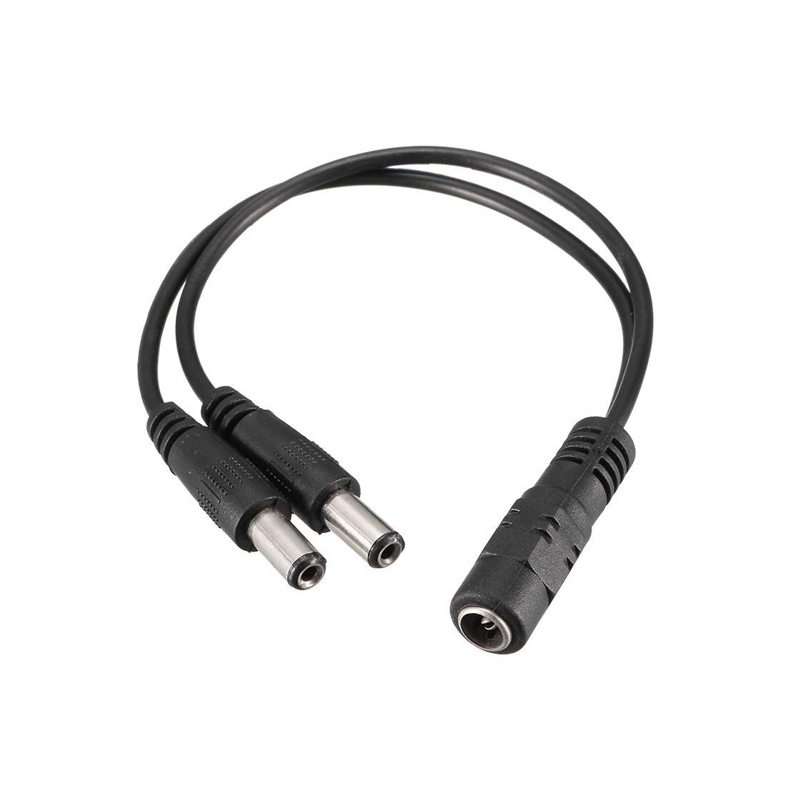 Sourcingmap 1 Female to 2 Male 5.5mmx2.1mm 20cm DC Power Splitter Cable for CCTV Cameras