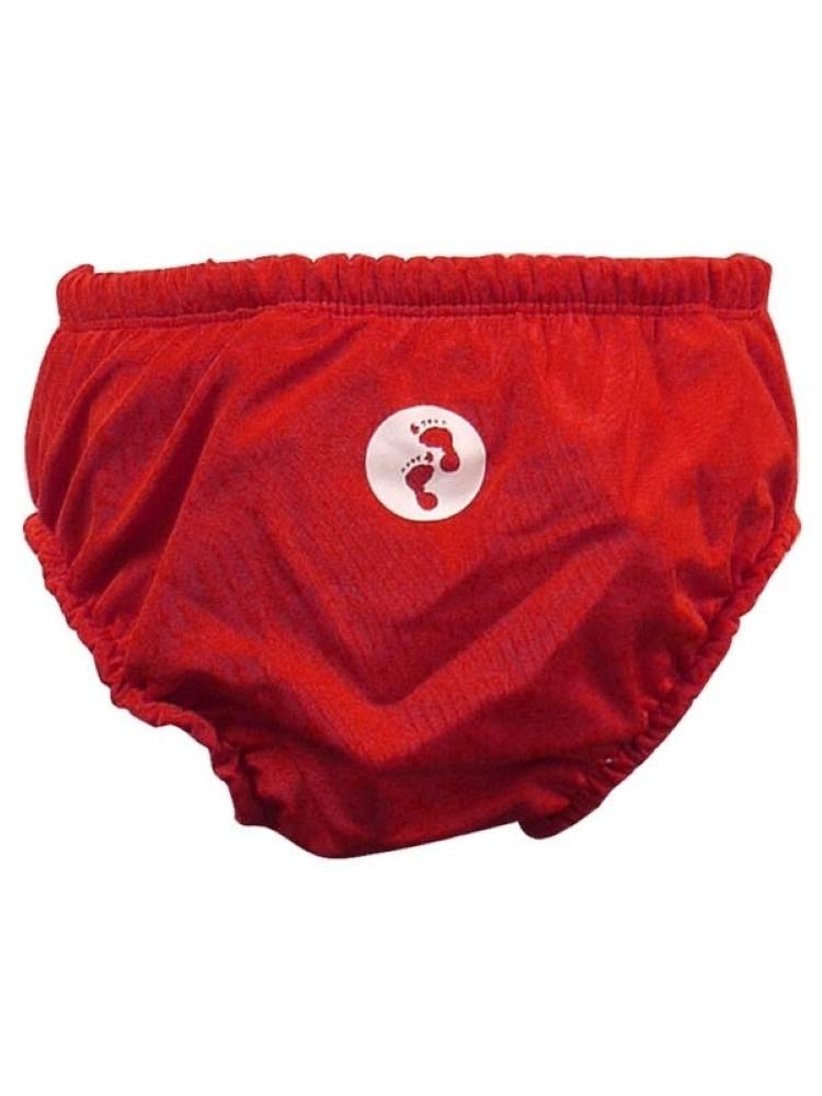 Two Bare Feet Red Baby Swim Nappy - Reusable Washable Nappies 0-24 Months 12-18Mths, ) Medium
