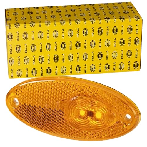 HELLA 2PS 964 295-061 Side Marker Light - LED - 12V - Screw Connection/mounting - Lens Colour: Yellow - LED colour: Yellow - Cable: 500mm - left/right - Quantity: 1