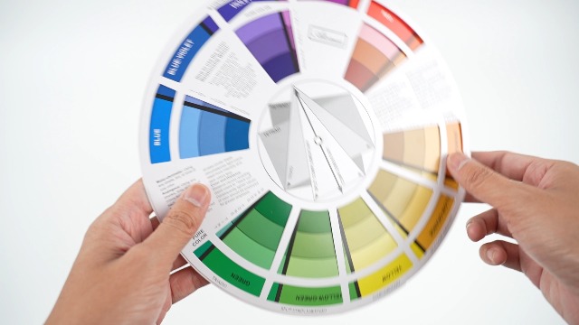 Roue Des Couleurs Créative 5,5 Pouces (14 Cm) - Guide De Mélange De Peinture, NEUVE