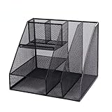 wrtgerht Bürobedarf Metalldrahtgeflecht Aktenregal, Aktenorganisator for Schreibtisch, Organisation und Aufbewahrung. Küchengeräte (Color : A)