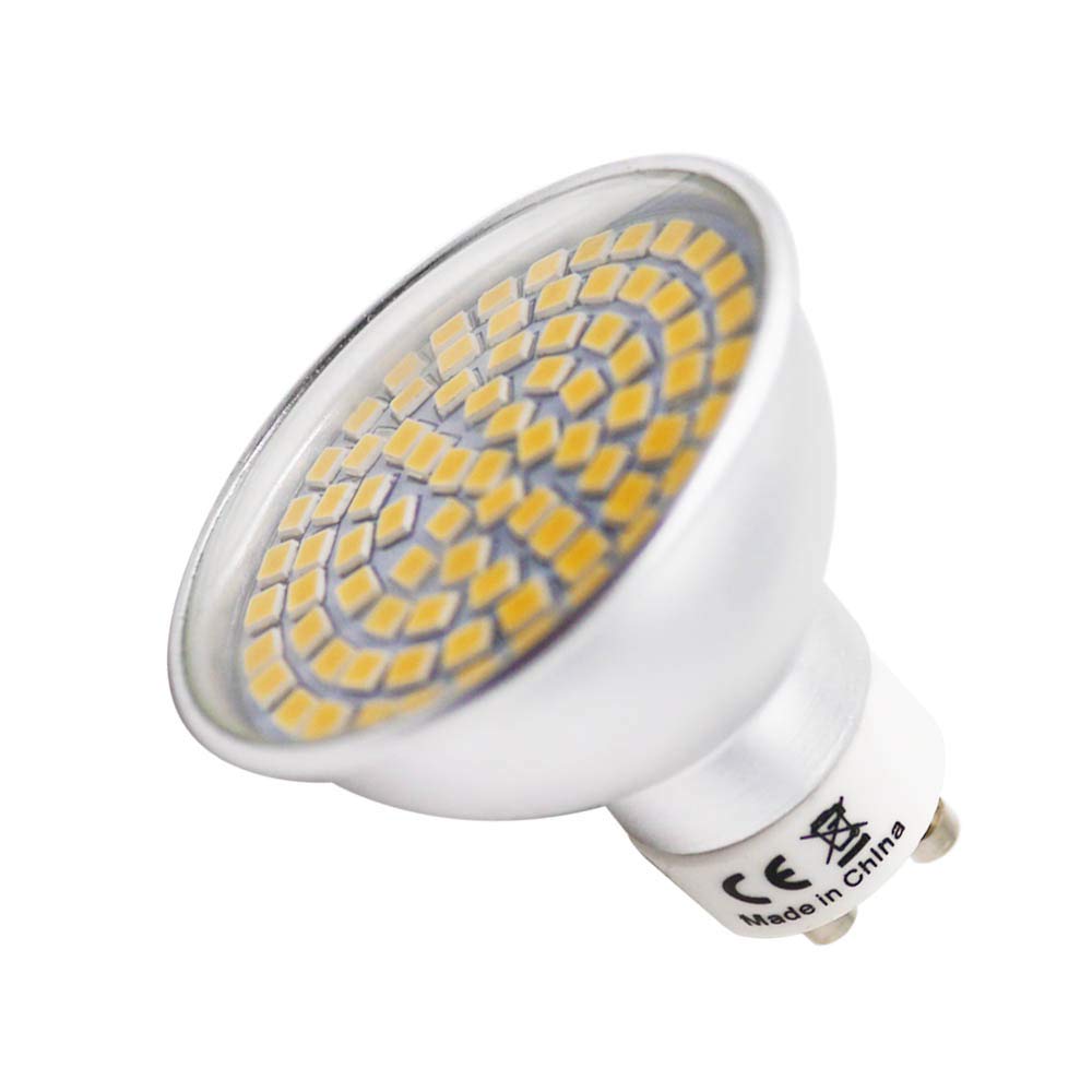 Xindaxin - Bombillas LED (GU10, 5 W, no regulable, sustituye a 45 W, 450-480 lm, luz blanca cálida, 2800-3200 K, 120 °, 20 unidades)