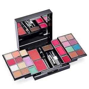 Joyeee Makeup Gift Set Full Kit, Multifunctional Makeup Palette with Eyeshadow Blush Lipstick Concealer, for Face Eye Lip Makeup, Essential Starter Bundle for Women, Multi-purpose Beauty Cosmetic Box