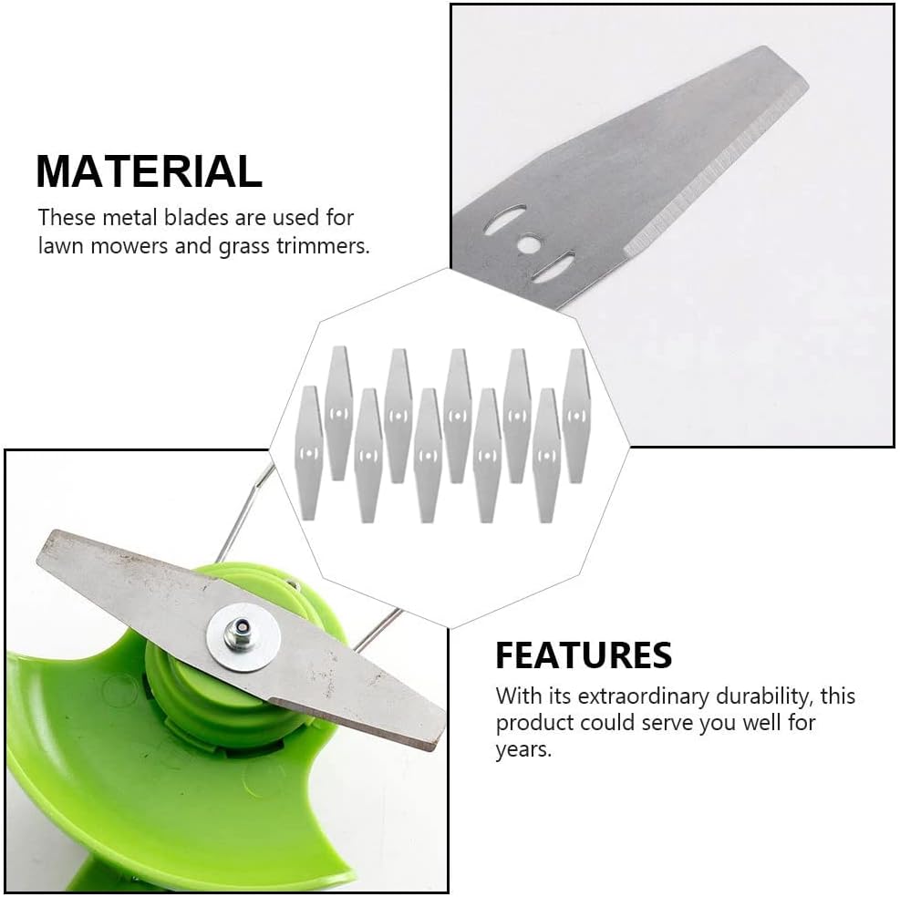 Replace Trimmer Blades, 6 Pcs, Suitable Cordless Grass Trimmer for Lawn Yard Bush Trimming & Pruning thumbnail