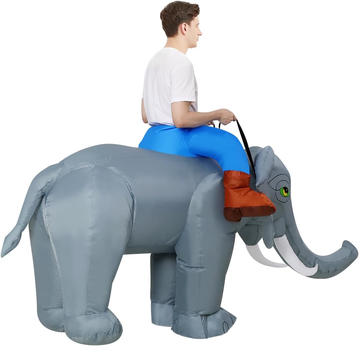 GOOSH Inflatable Elephant Costume for Women Men Circus Inflatable Costume Funny Blow up Costume for Halloween Party Cosplay