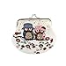 Produktbild Mini Täschchen Piebo Frauen Portemonnaie Mädchen Clutch Brieftasche Retro Eulen Mini Geldbörse Haspe Kupplung Münzbeutel Kartenhalter Handtaschen (C)