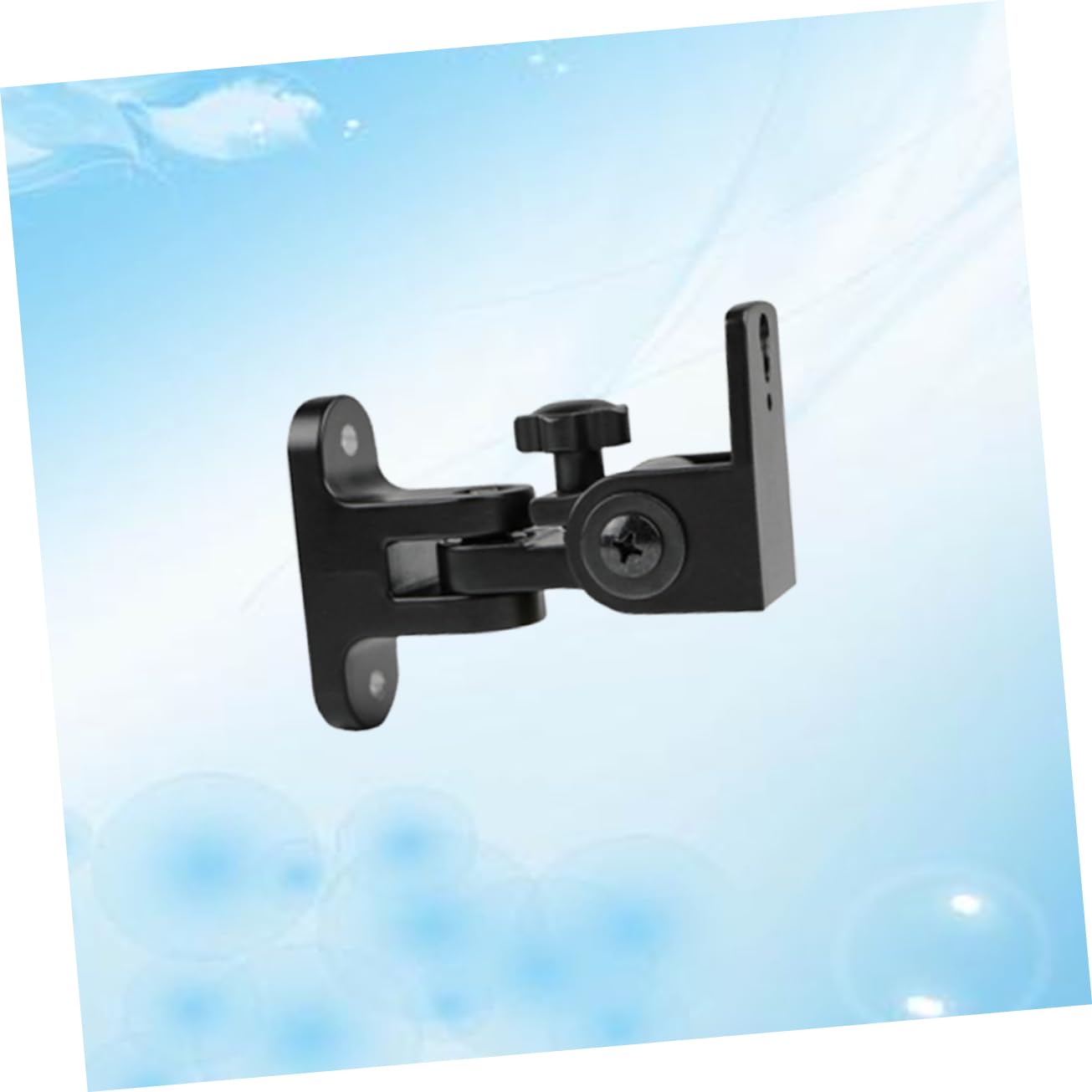 Homoyoyo Support Mural pour Haut-Parleur Alliage de Zinc Rotatif 180° Support D'enceinte pour Système Audio Surround