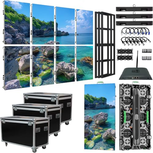 Image of LED Display Wall Panel 3840Hz High Refresh Rate P2.9 P3.9 P4.9 P6 IP65 Aluminum Cabinet,for Stage, Wedding Parties, Exhibitions, and Event Broadcasts,P4.81:24:50 * 100cm(1.64ft*3.28ft)