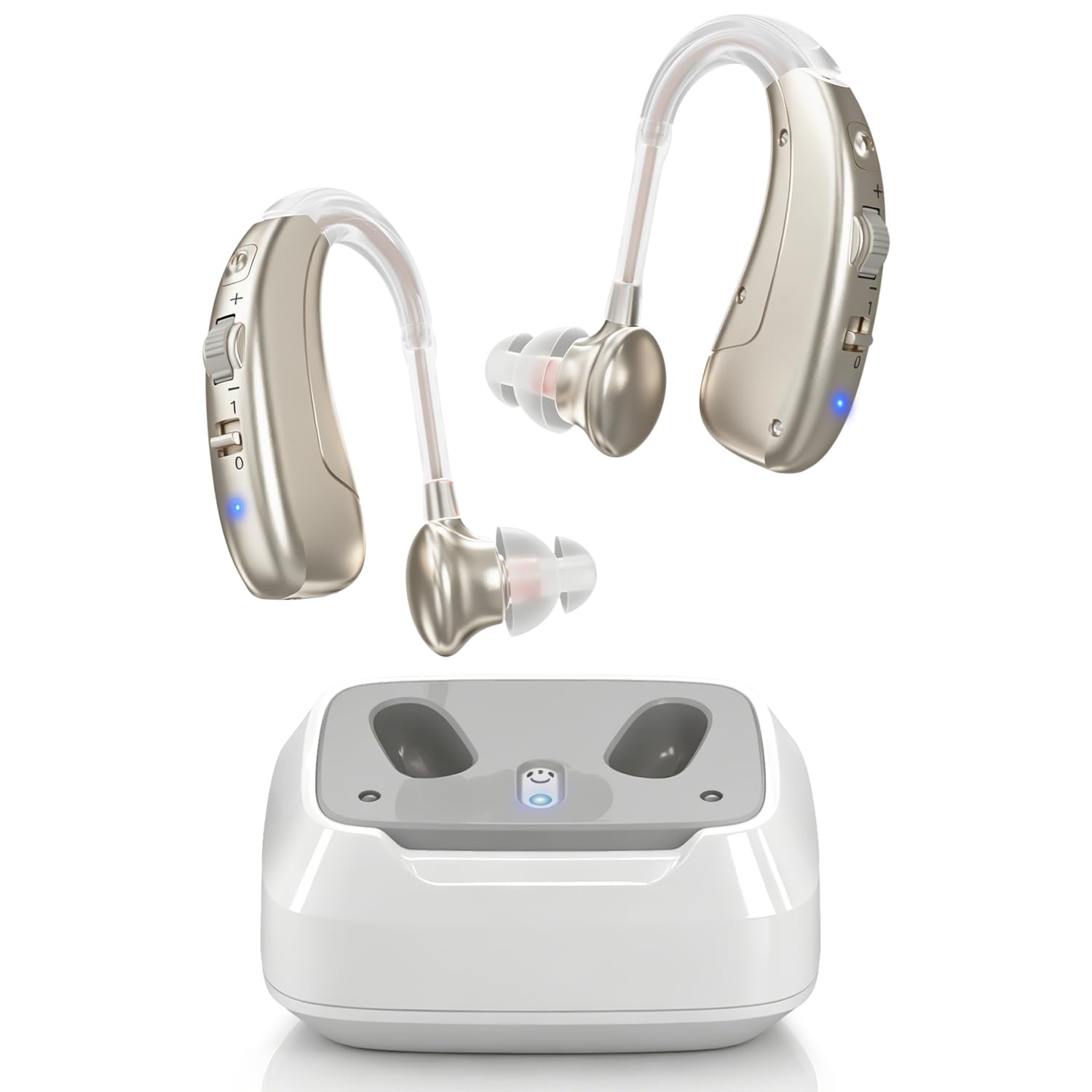 Dispositivi sonori ricaricabili con custodia di ricarica, 4 modalità, Lunga durata della batteria e cancellazione intelligente del rumore,vestibilità comoda/sound devices