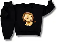 Conjunto Infantil Moletom Peluciado Bebê Menino Menina Abrigo Roupa de Frio Casado e Calça Kit 2 Peças Algodão Grosso