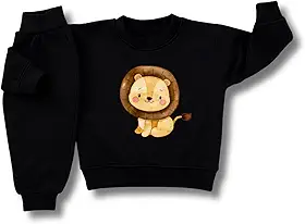 Conjunto Infantil Moletom Peluciado Bebê Menino Menina Abrigo Roupa de Frio Casado e Calça Kit 2 Peças Algodão Grosso