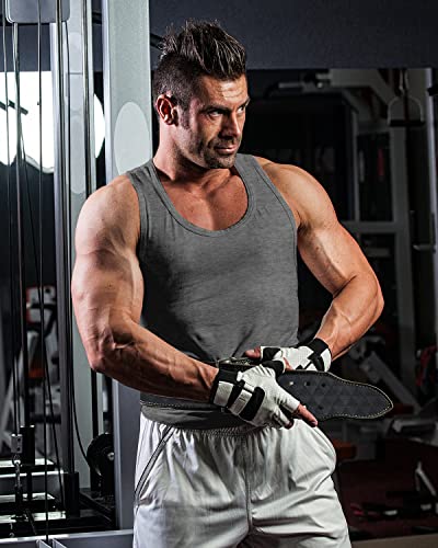 Kawata Men's Workout Tank Top Quick Dry Gym Muscle Tees Fitness Bodybuilding Sleeveless T Shirts #TOP2