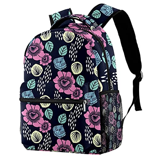 Sac à dos d'école pour homme et femme grand format avec pochette ordinateur portable chat