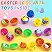 24 Pack Prefilled Easter Eggs with Toys Inside for Kids, Prefilled Easter Baskets with 3D Printed Animals, Easter Basket Essentials Filled Easter Eggs Hunt Stuffers Party Favors for Teens Boys Girls