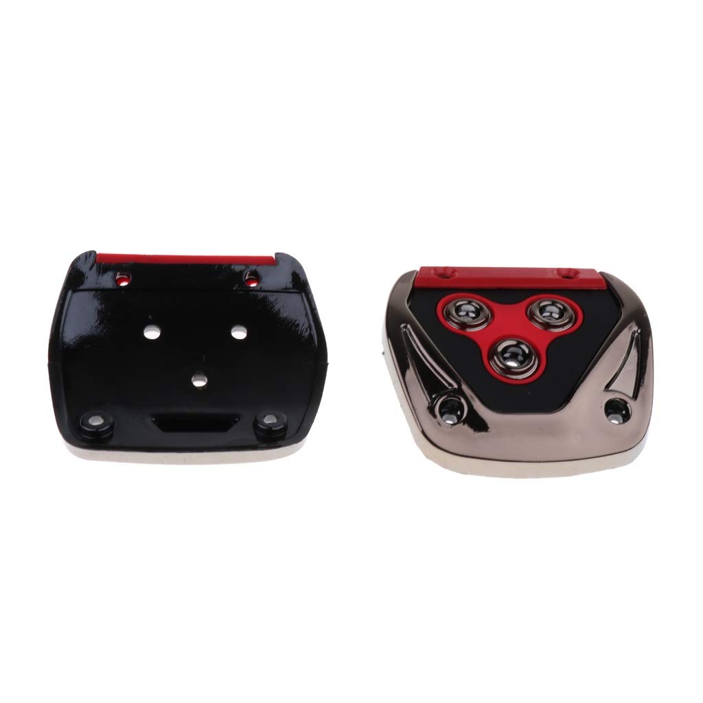 Pédales De Voiture 3 Pièces/ensemble En Alliage D'aluminium Manuel Universel Voiture Frein à Gaz Embrayage Pédale Antidérapant Tampons Couverture Accessoires Couvre PéDale (Couleur