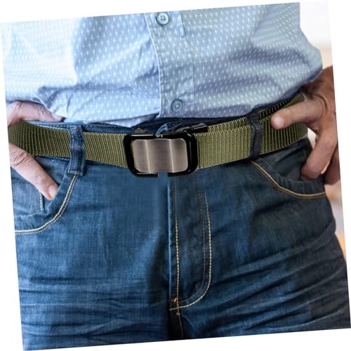 Stylish Men's Casual Nylon Waist Belt with Automatic Buckle Design for Comfort for Jeans and Outdoor Activities2