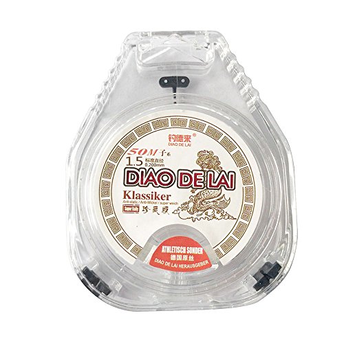 DECDEAL Linha de Pesca de 50 M Linha de Pesca Monofilamento Abrasão Forte Nylon Pesca Sub Main Line