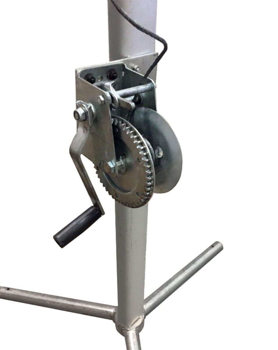 TentandTable 12' Steel Reinforced Frame Tent Jack Lifting Tool with Easy Crank Handle, Compatible with High Peak and Compatible with West Coast Frame Tents, 2 Pack