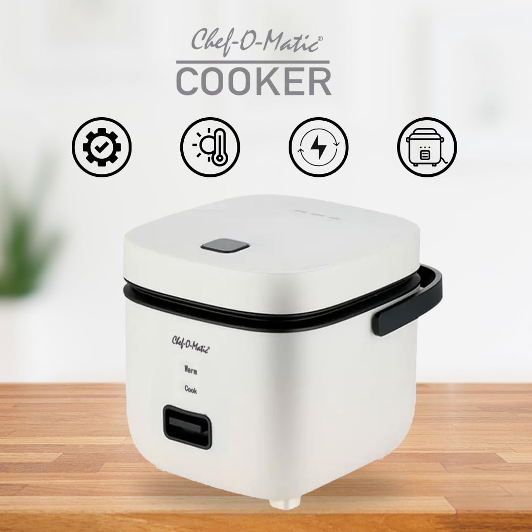 Pentola per riso Multi Cooker Portatile -1,2L- Vaporizziera elettrica, Spegnimento automatico | Cucina pasta, zuppe, stufati, ramen, pesce | Funzione mantieni caldo | Ideale per 1-2 persone