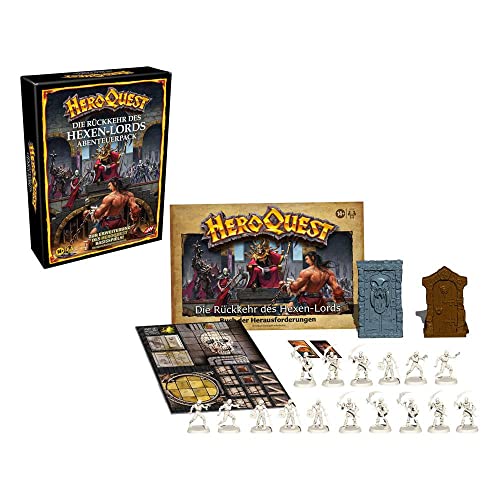 Hasbro Avalon Hill HeroQuest Die Rückkehr des Hexen-Lords Abenteuerpack, Dungeon Crawler Spiel ab 14 Jahren… – Ansicht 4