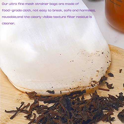 Wmkgg EA-021 Ultra Fine Mesh Strainer Bags, Reusable Mesh Filter Bags thumb #4