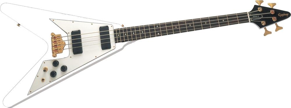 Amazon.com: Epiphone KORINA Flying V Bass – Ltd, color alpine white :  Instrumentos Musicales